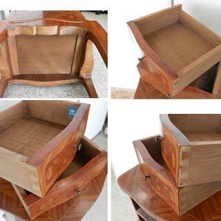 ヴィンテージ家具 Ameublement NF サイドテーブル キャビネット フランス フレンチカントリー MEUBLE 札幌市西区西野