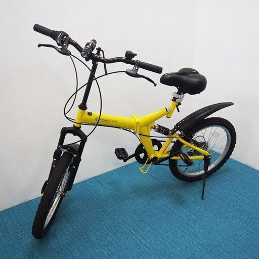 リアサス搭載 超肉厚ソフトサドル 折りたたみ自転車 変速付 THREE STONE (DA17)