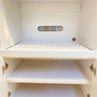 キッチンボード カップボード 食器棚 キッチン収納 ホワイト 1780×450 