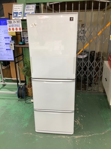 安心の6ヶ月保証付！　SHARP 3ドア冷蔵庫　350L　SJ-PW35W-S 2012年製