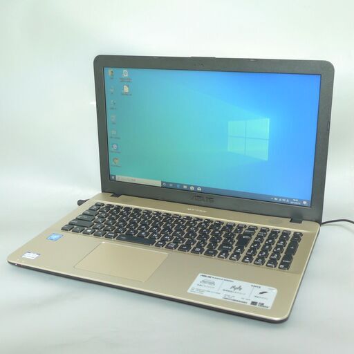 1台限定 送料無料 新品SSD搭載 ノートパソコン 中古良品 Win10 15.6型 ASUS X541S Celeron 4GB DVDRW 無線LAN Bluetooth webカメラ Office