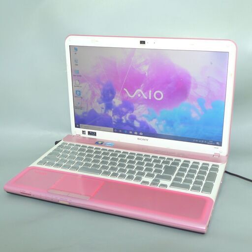 1台限定 送料無料 新品SSD搭載 ピンク色 ノートパソコン 中古良品 Win10 15.5型 SONY VPCCB39FJ Core i5 8GB BD-R 無線 webカメラ Office済