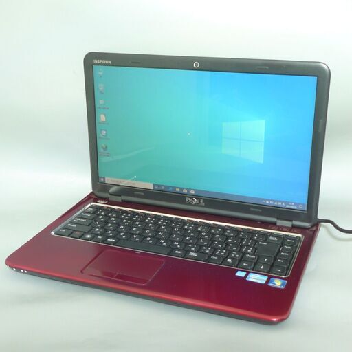 1台限定 送料無料 新品SSD搭載 レッド色 ノートパソコン 中古良品 Win10 14型 DELL 14z-N411z Core i5 4GB DVDRW 無線LAN webカメラ Office