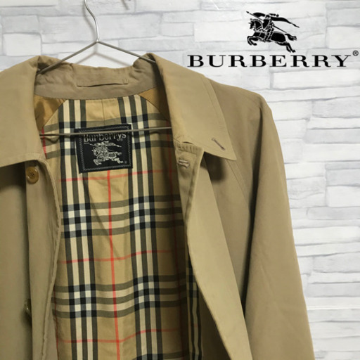 【レア】BURBERRY バーバリー ステンカラーコート ベージュ ノバチェック