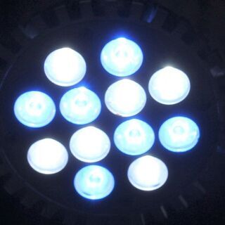 LEDスポットライト　１２灯 青６灯　白６灯　
