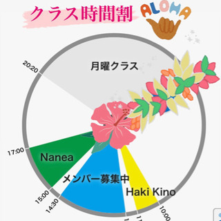 🌺フラ　エクササイズ 参加者　募集中 - その他