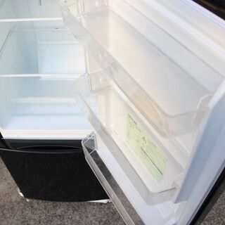 T360) 東芝 ノンフロン冷凍冷蔵庫 GR-M15BS(K) 153L 2018年製 2ドア 右開き 耐熱100度テーブルボード ガラス棚 ブラック TOSHIBA 冷蔵庫 - 家電
