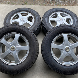 アルミホイール　6J +50 スタッドレスタイヤ　205/70R...