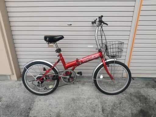 美品☆MIMOLETTE[ミモレット]20吋折り畳み自転車 シングル/ボルドー