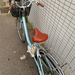 YAMAHA PAS 水色　電動アシスト自転車