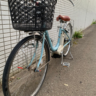 YAMAHA PAS 水色　電動アシスト自転車