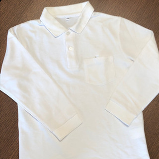 【値下げ！】白ポロシャツ　長袖・130