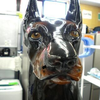 ドーベルマン 犬の置物 オブジェ 置物 犬 インテリア 札幌市 西岡店