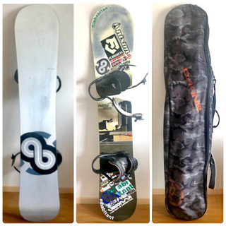 お届けします！美品☆ インフィニティ ボード FLUX ビンディング DAKINE ケース スノーボード スノボ