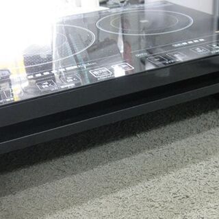 札幌 2口 IHコンロ  2013年製 IH調理器 アイリスオーヤマ EIH1470V-B 電磁調理器 1400W　音声ガイド付き