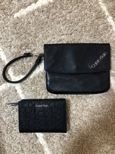Calvin Klein クラッチバック、財布2点セット　新品未使用　カルバンクライン　ck