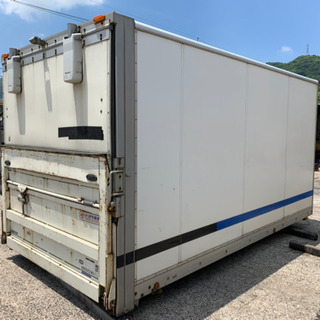 No.506 アルミバン 2t 車 ワイド ロング アルミ箱 バイク倉庫