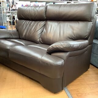 2人掛けハイバックソファー ダークブラウン入荷致しました！！