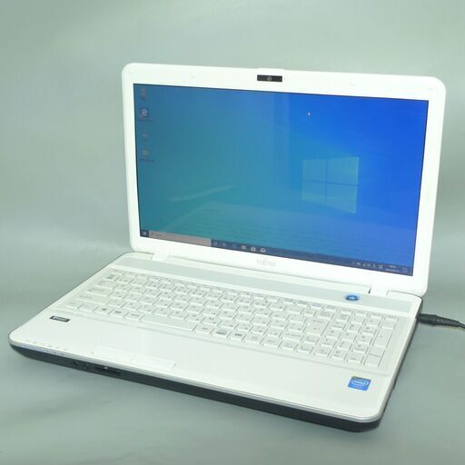 1台限定 送料無料 ノートパソコン 中古良品 Windows10 15.6型 富士通 AH30/L Celeron 4GB 320G DVDマルチ 無線LAN webカメラ LibreOffice済