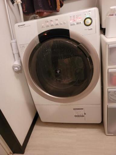 シャープ　ドラム式洗濯機　乾燥機能付き