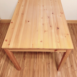 【ネット決済】IKEA パイン材テーブル