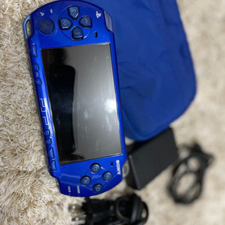 【ネット決済】PSP本体ブルー【ケース付き/バッテリー無し】