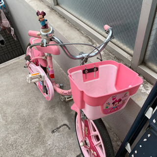 ミニーマウス子供自転車