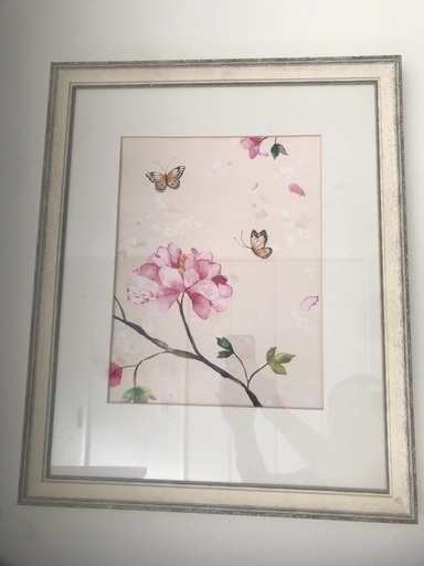 お値下げ❗️ローラアシュレイ  バタフライ　アート　絵