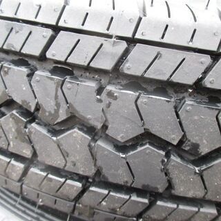 【来店取付OK】バリ山 中古タイヤ&アルミセット 145R13 6PR 4本セット 軽自動車バントラック用