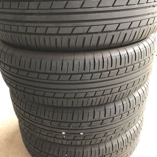 中古　ノーマルタイヤ　4本　165/55R15　9分山あり　YOKOHAMA-ECOS　ダイハツ純正アルミホイールセット　ダイハツ　タント