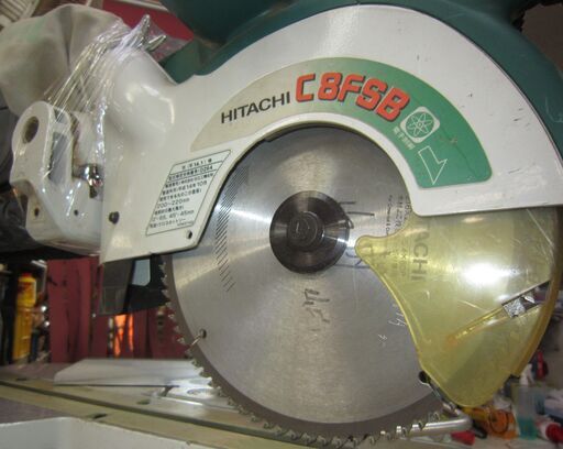 R003 HITACHI 日立工機木工用 卓上スライド 丸のこ C8FSB 216mm 切断機 良品 1カ月保証