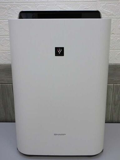 ss2433【中古】　シャープ　加湿空気清浄機　KC-F70　ホワイト　気化式 　SHARP　プラズマクラスター7000　白　キャスター付き 　加湿18畳まで　空気清浄23畳まで　乾燥対策　感染予防