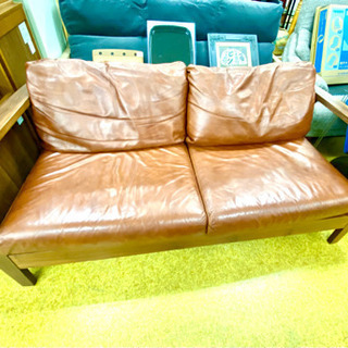 【デザイナーズソファ】2人〜2.5人掛け モダン 革製