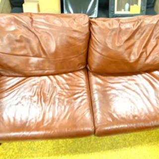 【デザイナーズソファ】2人〜2.5人掛け モダン 革製