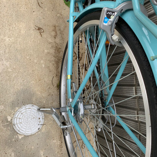 水色　自転車