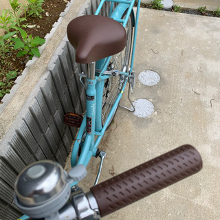 水色　自転車