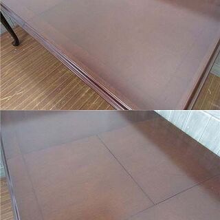 ss2442　札幌市内・札幌近郊限定　マルニ　ダイニング7点セット 　maruni　ブリティッシュコレクション　伸長テーブル 　椅子　6脚　いす　イス　エクステンション　食卓セット 　洋風　肘なし椅子　アームレス　布張りチェア