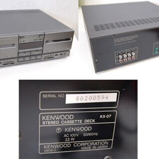 【ジャンク】Kenwood システムコンポ　セット KENWOOD ケンウッド システムコンポ P-5S T-9VS X-7WS A-7S S