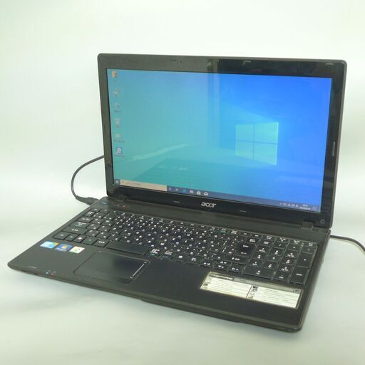 1台限定 送料無料 新品SSD搭載 ノートパソコン 中古良品 Win10 15.6型 Acer 5742-A52D/K Core i5 4GB DVDRW 無線LAN webカメラ LibreOffice