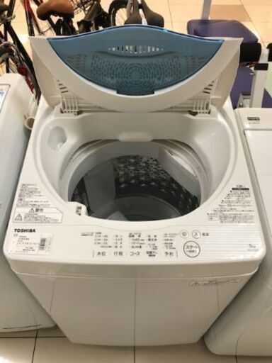 6ヵ月動作保証付　TOSHIBA　全自動洗濯機　5.0kg　2017年製【トレファク南柏店】