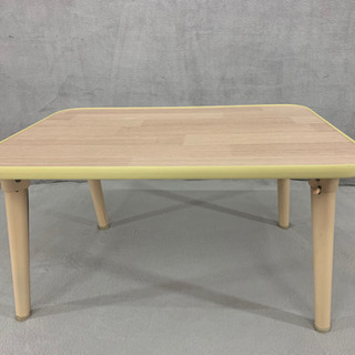 折り畳みテーブル テーブル 座卓 ベージュ 小さめ 収納 木目
