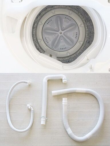 引取限定　シャープ　全自動電気洗濯機　ES-GE4B-C　洗濯容量:4.5kg　2018年製　ベージュ系　幅 565mm ×奥行 540mm ×高さ 890mm　SHARP