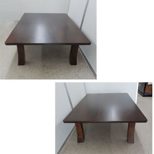 北海道民芸家具 木製 座卓テーブル 115×80×34 カバ材 ローテーブル