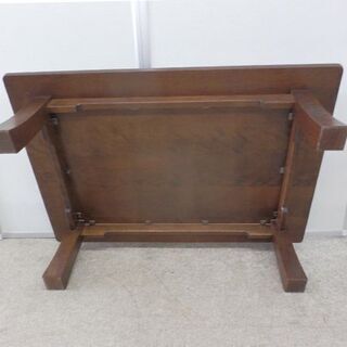 北海道民芸家具 木製 座卓テーブル 115×80×34 カバ材 ローテーブル 