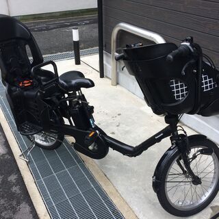 地域限定送料無料　パナソニック　ギュットミニ　三人乗り　16AH　黒　キッスミニ　ビッケポーラー　神戸市　電動自転車