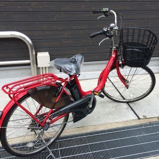 地域限定送料無料　パス　ナチュラ　8,9AH　子供乗せ　赤　神戸市　電動自転車 地域限定送料無料 パス ナチュラ 8,9AH 子供乗せ 赤 神戸市 電動自転車