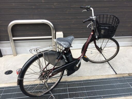 地域限定送料無料　ヤマハ　パス　ナチュラ　12,8AH　子供乗せ　赤茶　アシスタ　ビビEX　神戸市　電動自転車 地域限定送料無料 ヤマハ パス ナチュラ 12,8AH 子供乗せ 赤茶