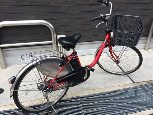 地域限定送料無料 ビビ DX バッテリー2個 24インチ 白 神戸市 電動