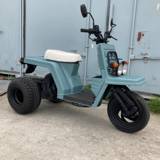 宮城県仙台市！ ホンダ ジャイロX ミニカー登録 ワイドタイヤ カスタム  ジャイロＵＰ 旧車 ビンテージ ヴィンテージ 世田谷ベースカラー ブルーグレー