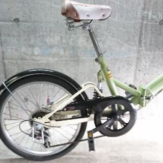 折り畳み自転車中古 NaturalSeason 外装6段変速 サスペンション付き 